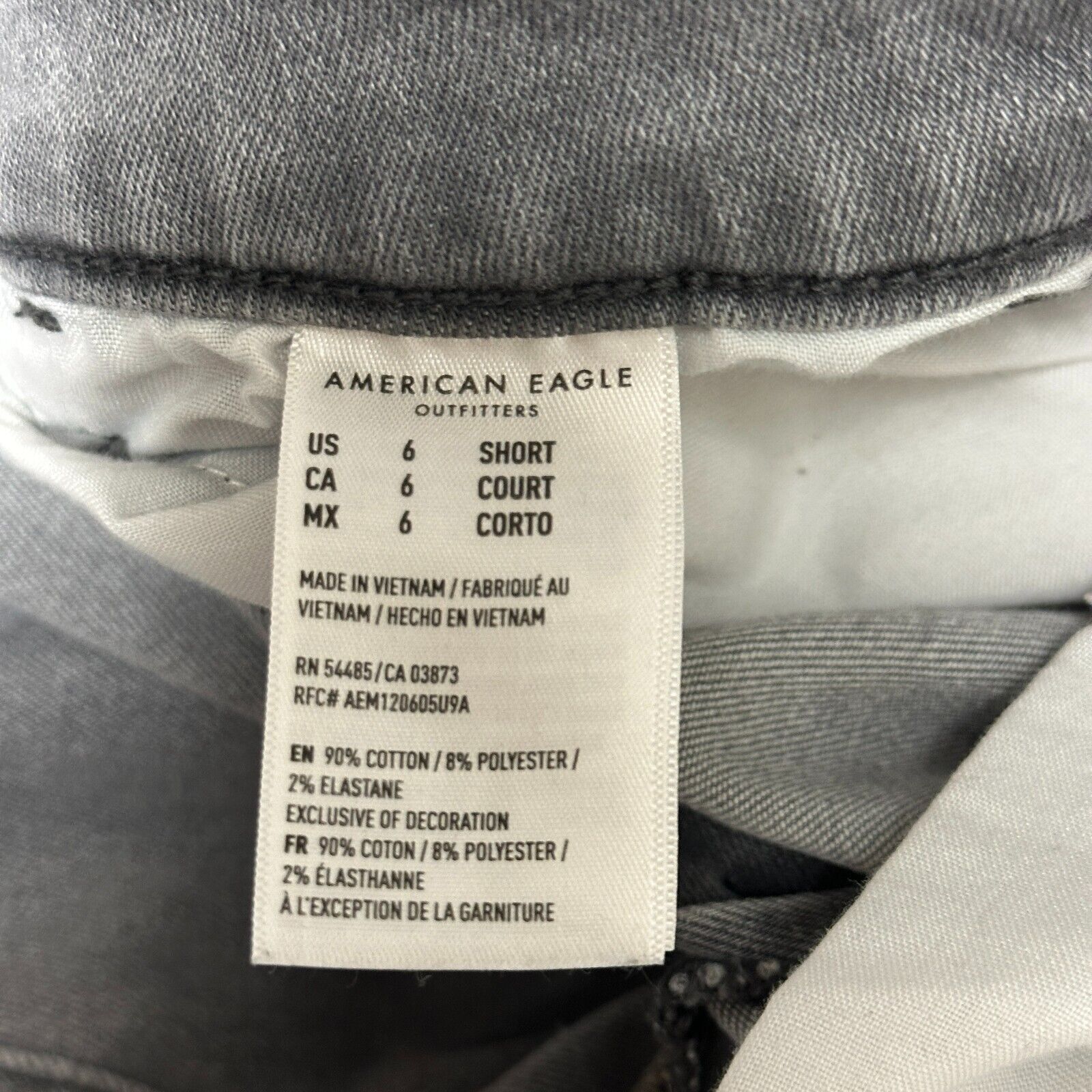 American Eagle Outfitters American Eagle Jeggings Womens 6 Short Distressed Ripped Size 28" / US 6 / IT 42 - 16 Thumbnail