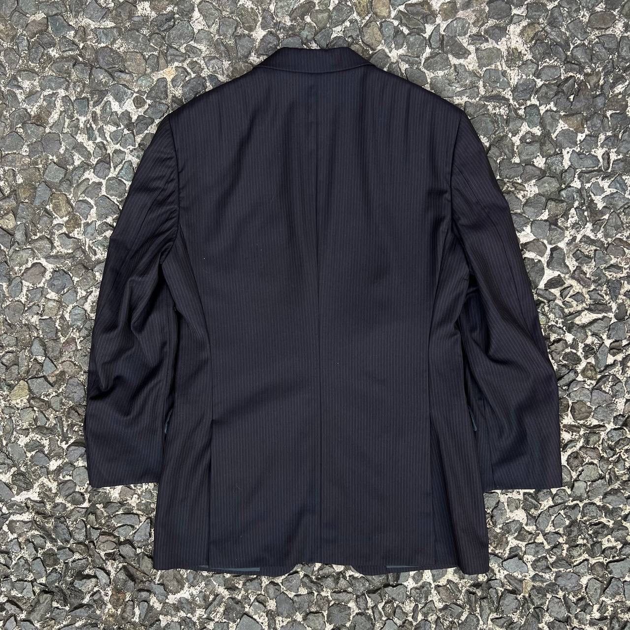 Prada Early 2000s Sleeve Tag Pinstripe Wool Menswear Set