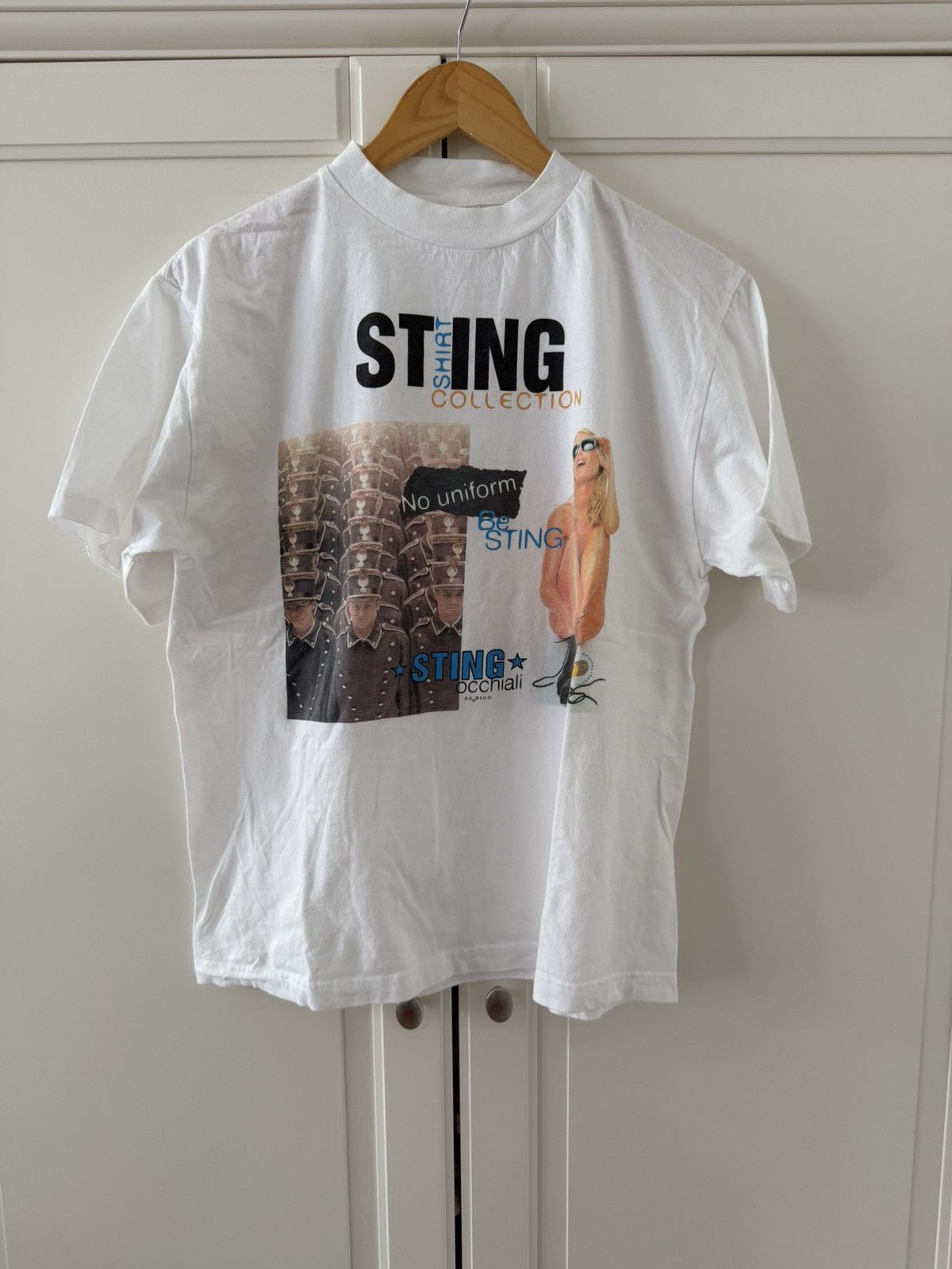 Hanes Vintage Sting Shirt Collection Rare Graphic Sunglasses Promo Size US L / EU 52-54 / 3 - 1 Thumbnail