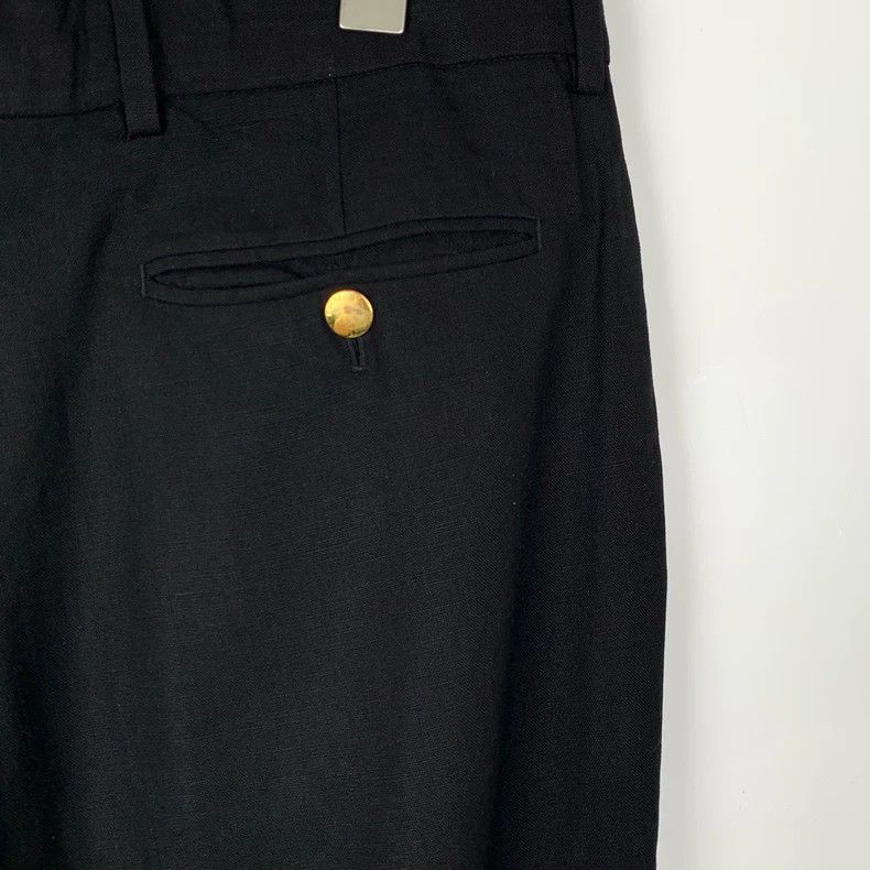 Gucci Gucci Logo letter patch black cotton-linen blend straight t Size US 32 / EU 48 - 5 Thumbnail
