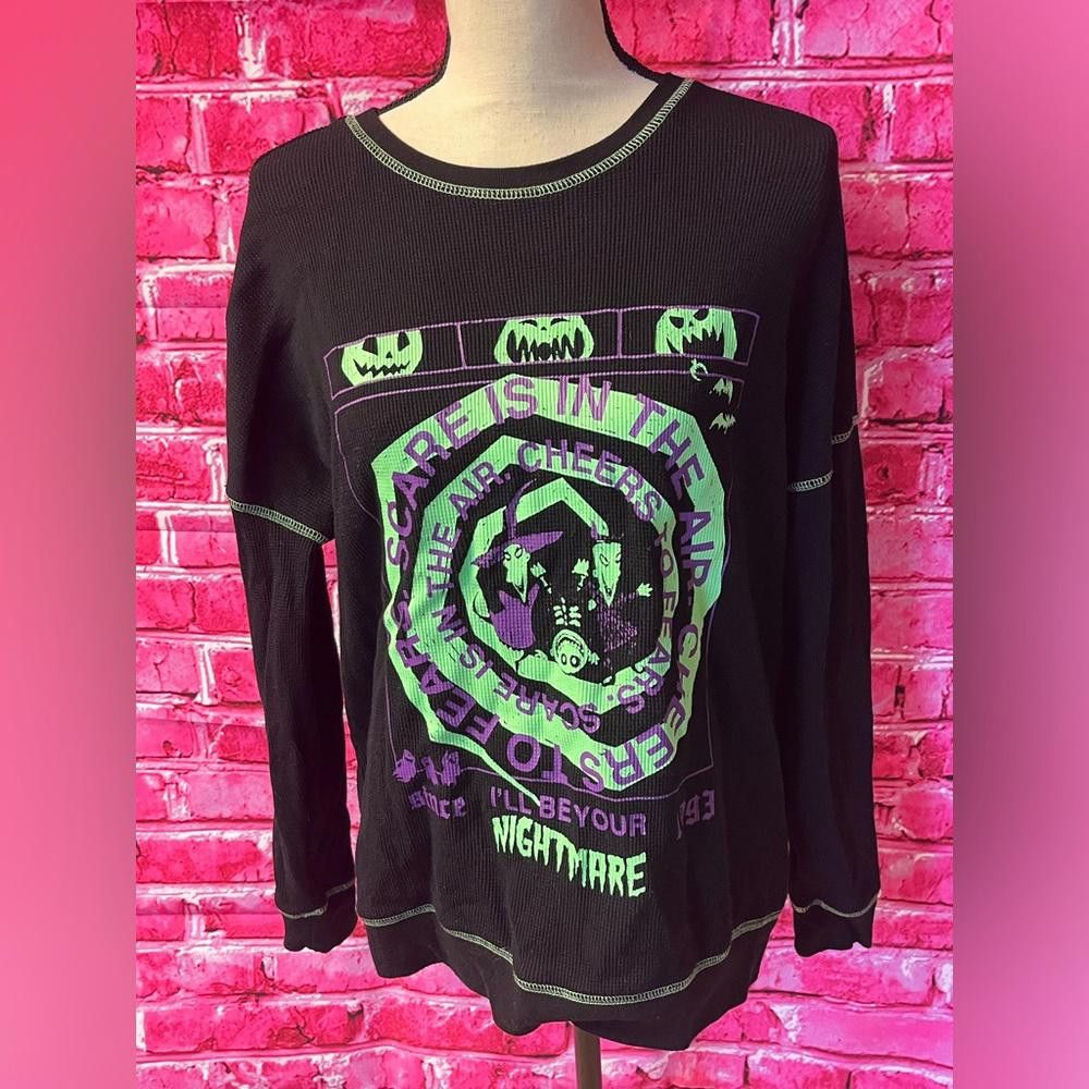 Disney The Nightmare Before Christmas Oogie's Long-Sleeve Thermal Size S / US 4 / IT 40 - 1 Thumbnail