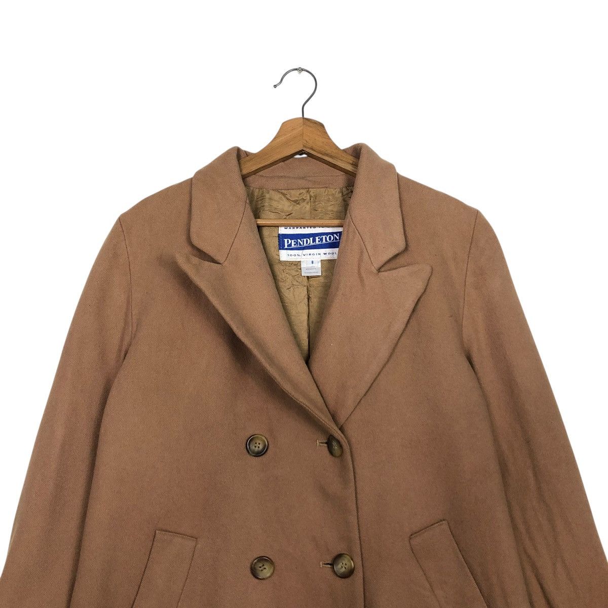 Pendleton 🔥VINTAGE LONG JACKET WOOL PENDLETON DOUBLE BREAST Size US S / EU 44-46 / 1 - 3 Thumbnail