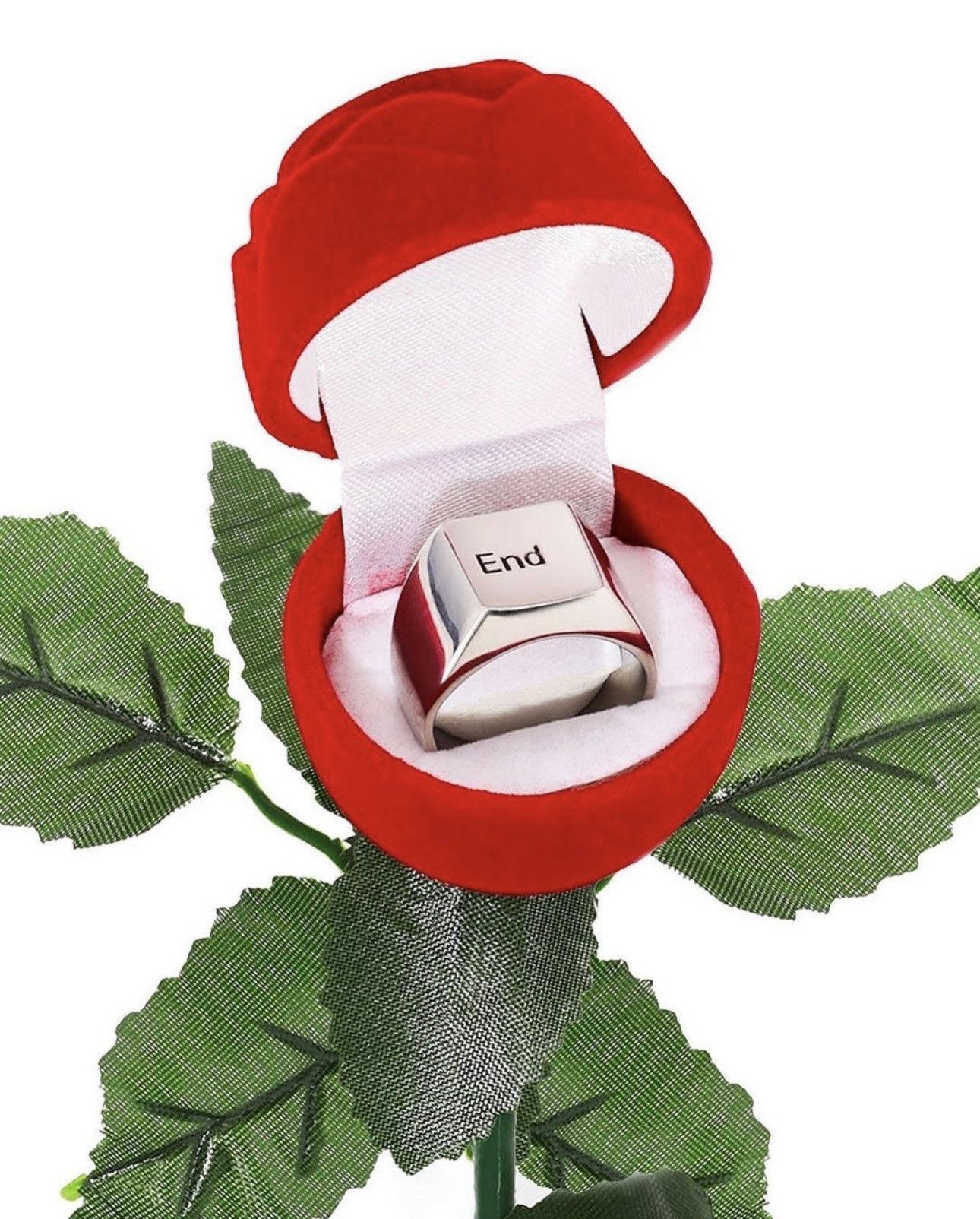 Drought came up in the Drought Endgagement Ring Size 11 w/ rose case Size ONE SIZE - 1 Thumbnail