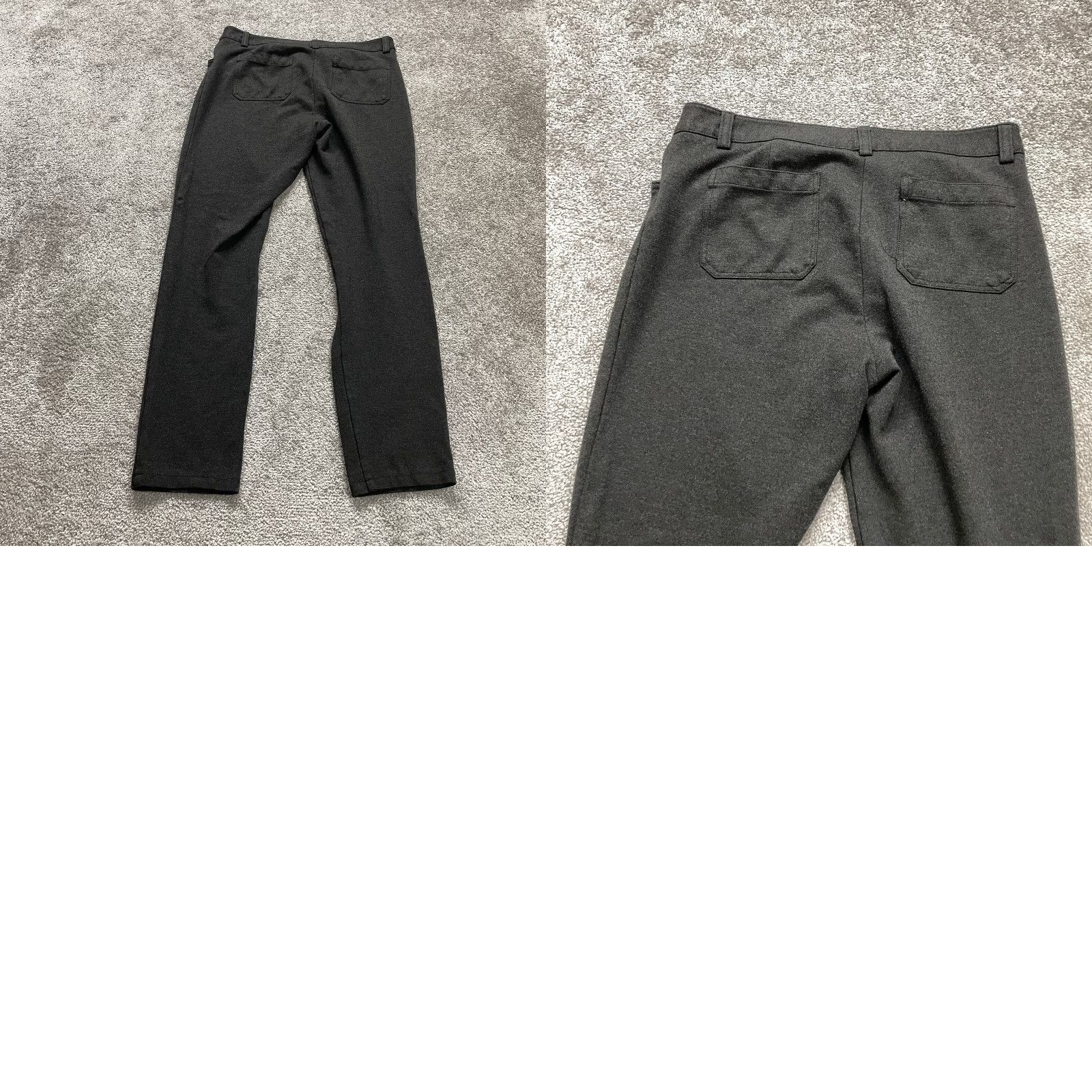 Andrew Marc Andrew Marc Womens Pants Size 8 32x28 Dark Gray Solid Rayon Blend Stretch Size 30" / US 8 / IT 44 - 8 Thumbnail