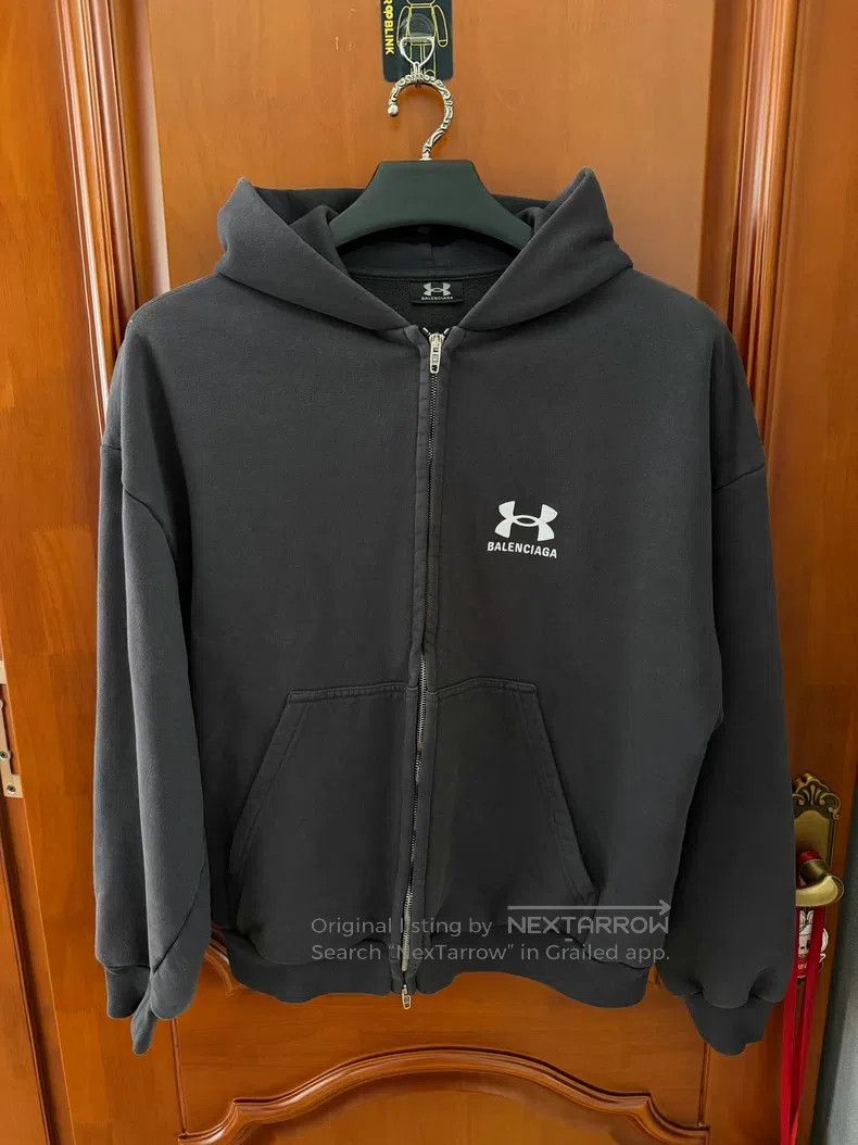 Balenciaga Balenciaga Under Armour Collaboration Zipper Hoodie M Size Size US M / EU 48-50 / 2 - 1 Thumbnail