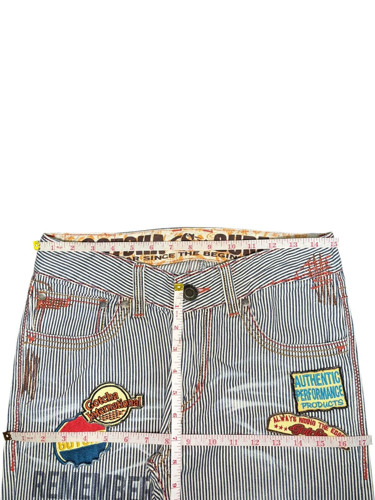 Edwin Vintage Japanese Brand Hickory Patches Distress Jeans Size US 30 / EU 46 - 6 Thumbnail