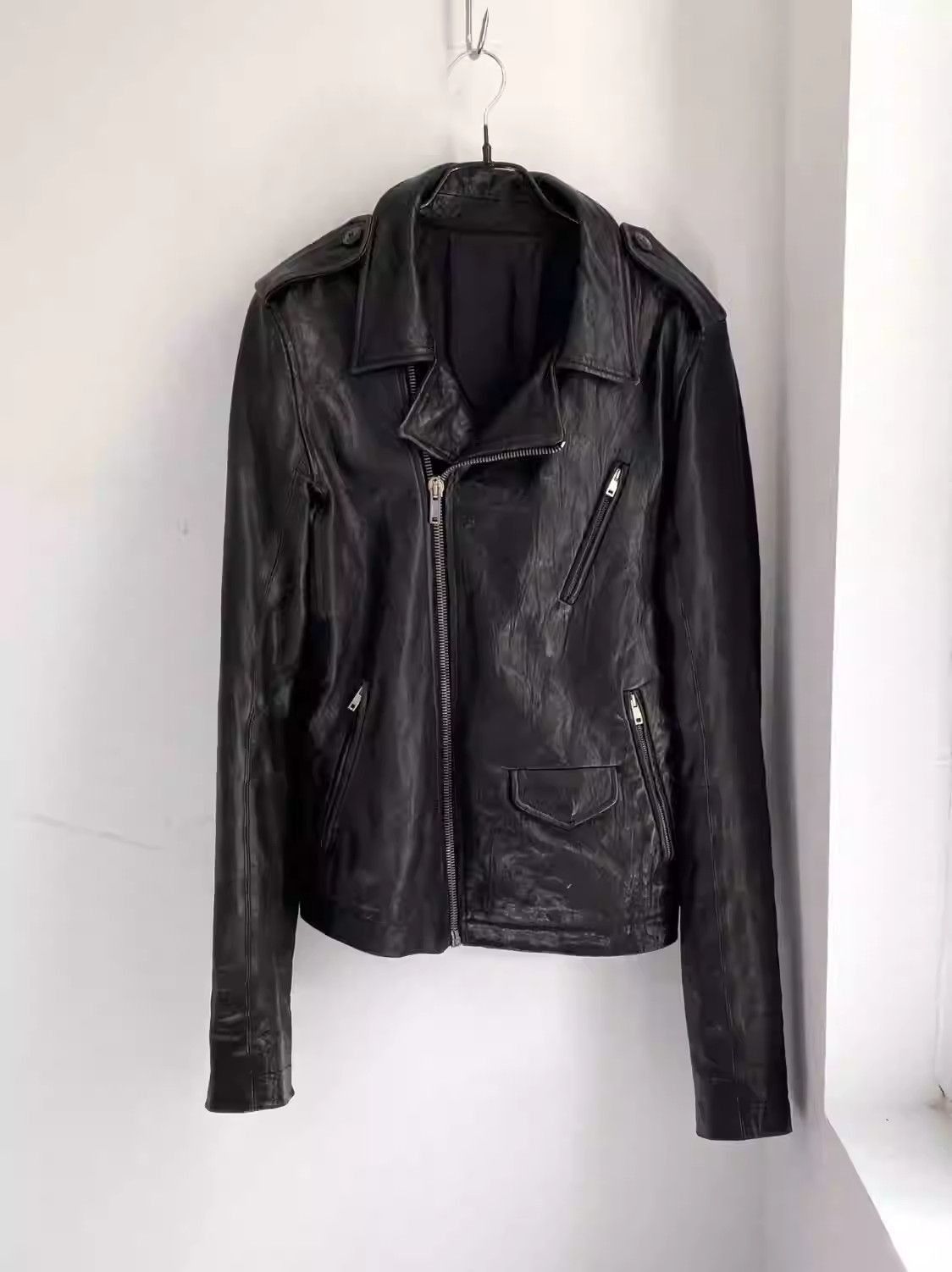 Rick Owens locomotive leather jacket-2505