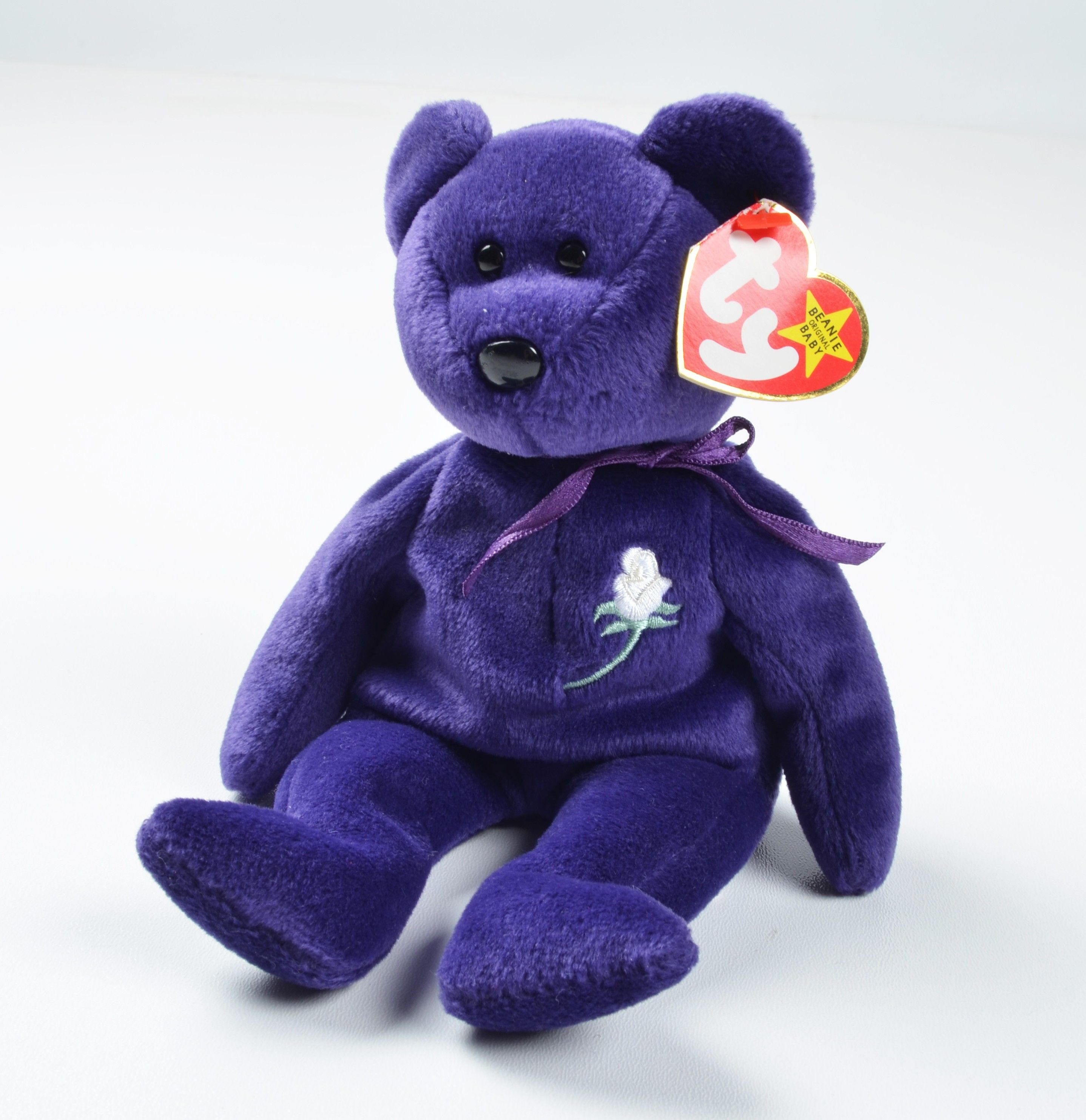 Vintage Ty Beanie Babies Princess Diana Bear Purple 1997 Size ONE SIZE - 1 Thumbnail