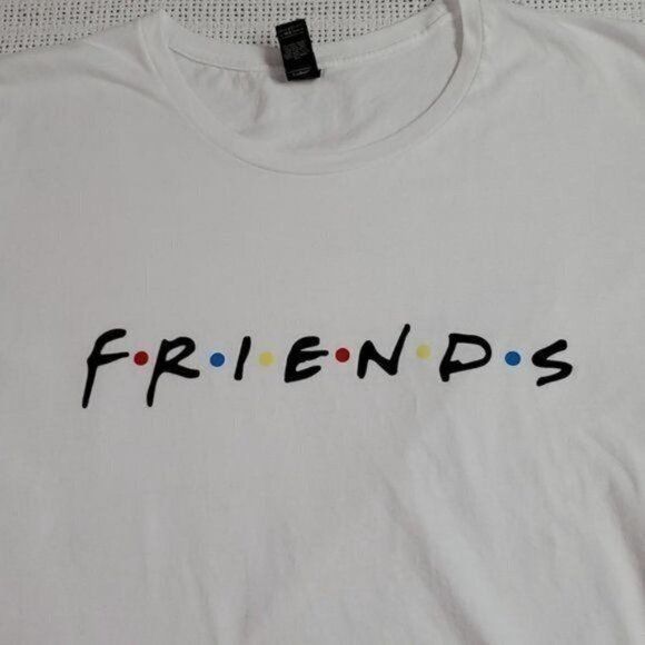 Anvil Anvil Graphic "Friends" Sz. XL White SS T-shirt Size XL / US 12-14 / IT 48-50 - 2 Thumbnail