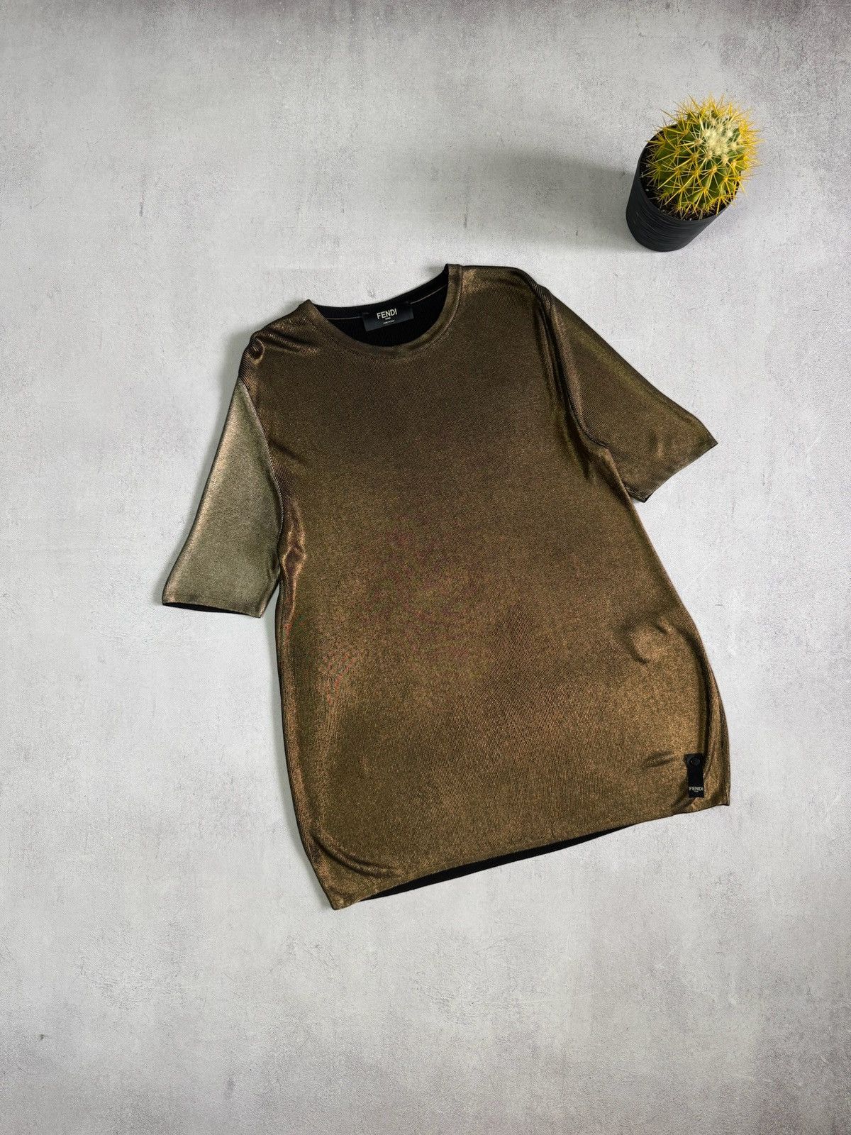 Fendi Fendi Knitwear Pullover T Shirt 48 Size Rare Luxury Size L / US 10 / IT 46 - 1 Thumbnail