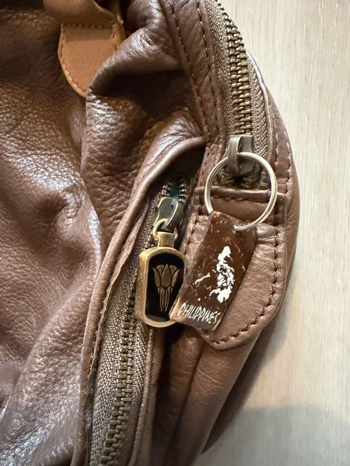 Other Vintage Isabelle Fiore Handbag Leather Mosaic Embroidered Size ONE SIZE - 6 Thumbnail