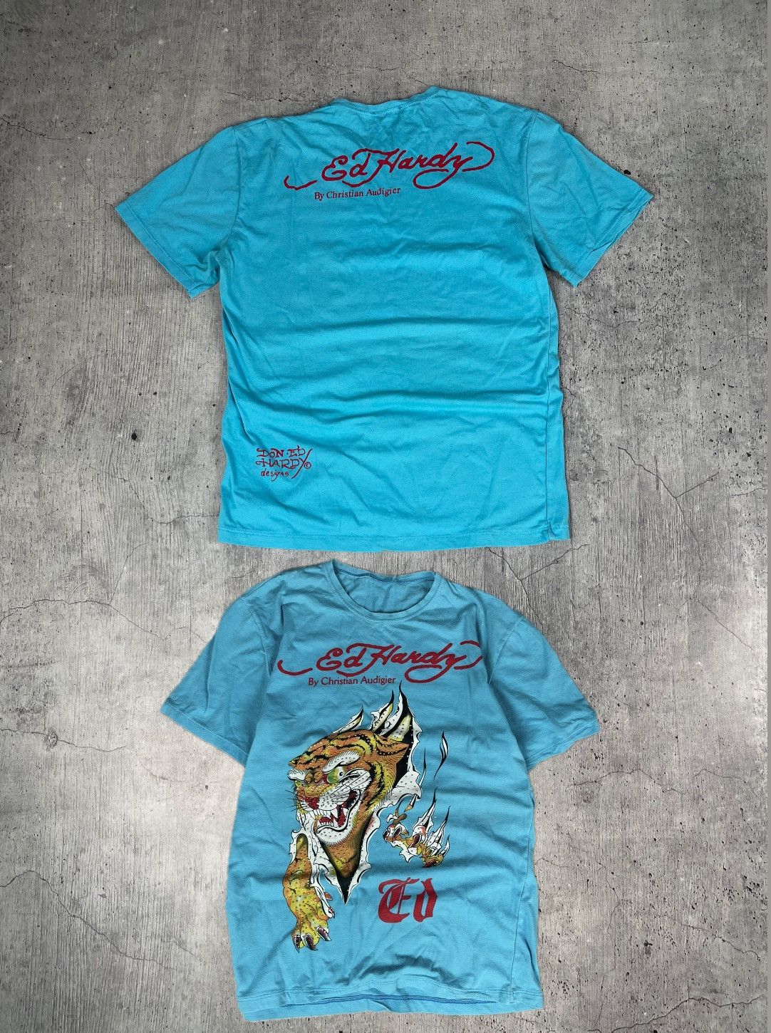 Ed Hardy Ed Hardy 🐯Vintage Y2K t shirt Christian Audigier Size L / US 10 / IT 46 - 1 Thumbnail