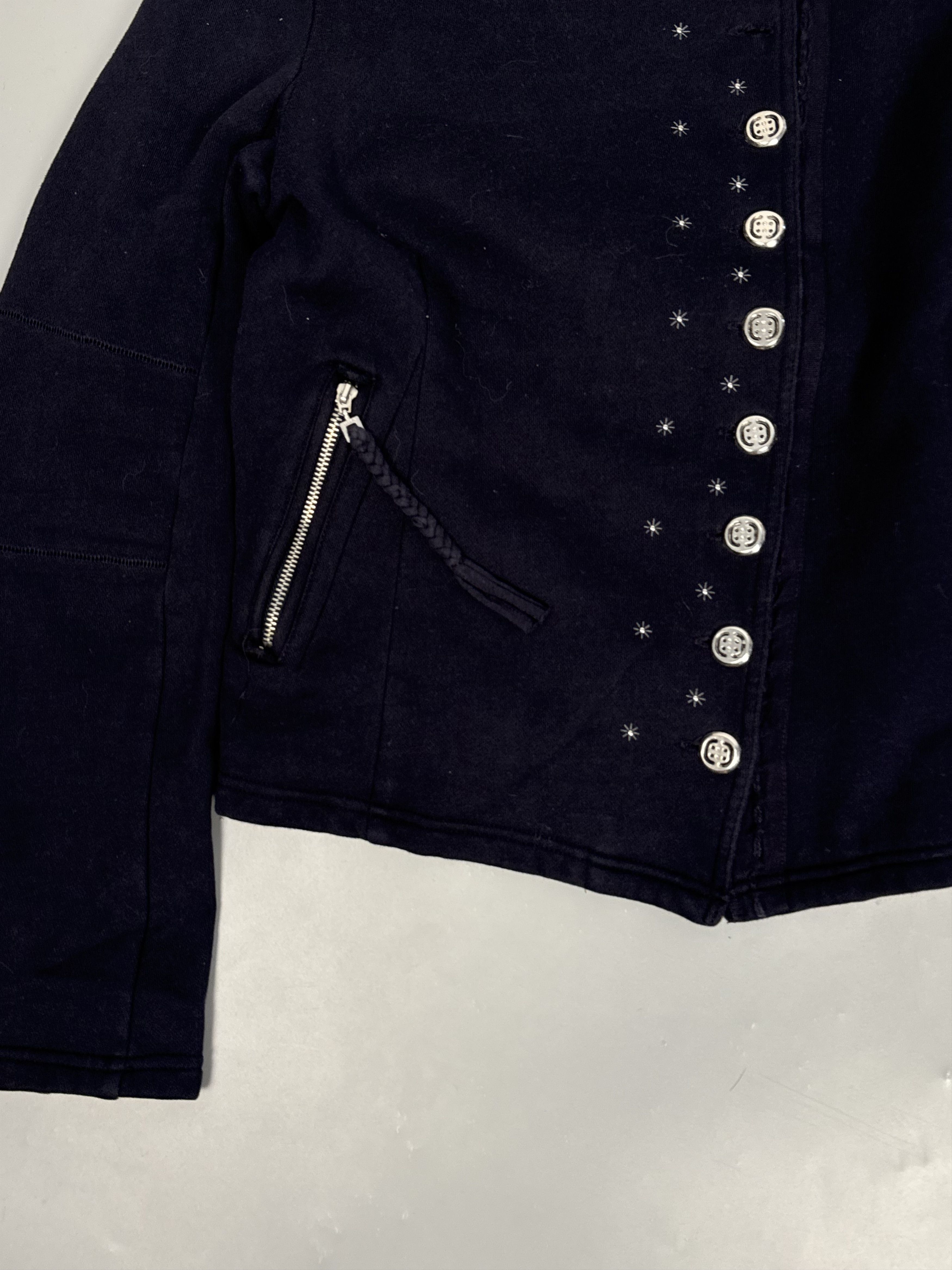 Marithe + Francois Girbaud Vintage MFG asymmetric napoleon sweat jacket Size L / US 10 / IT 46 - 2 Thumbnail