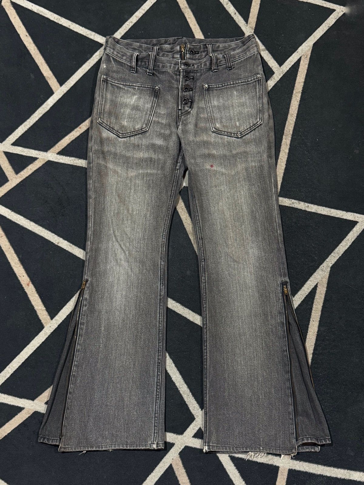 PPFM PPFM Double Waist Flared Denim Size US 30 / EU 46 - 2 Thumbnail