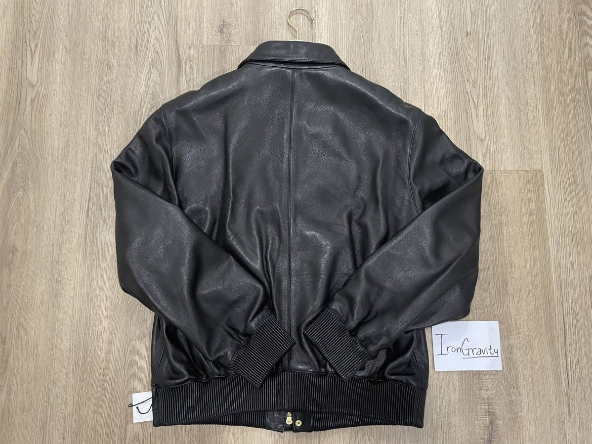 ジャケット・アウター Aime Leon Dore Leather Bomber Jacket M Aime Leon Dore Chainstitch Leather Bomber Jacket Brown Men's