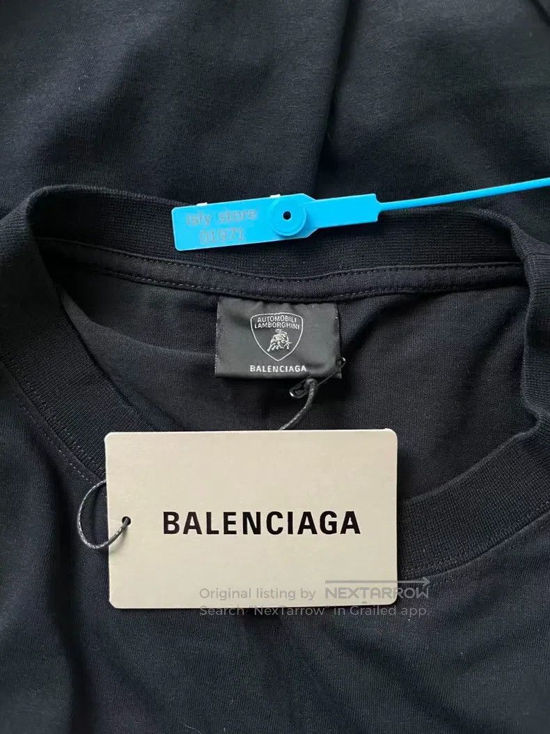 Balenciaga Balenciaga Car Logo Printed Short Sleeve T-Shirt, Loose Fi Size US M / EU 48-50 / 2 - 4 Thumbnail