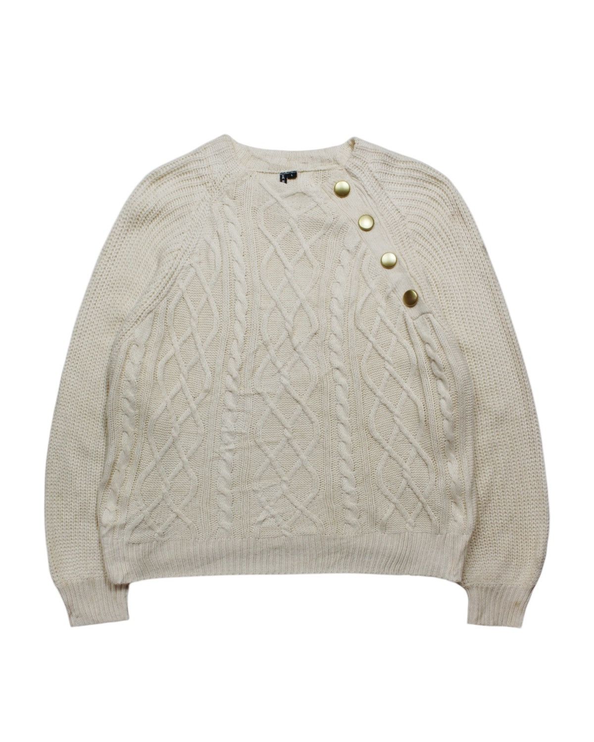 Hiroko Koshino Homme HIROKO KOSHINO METAL BUTTON KNIT Size L / US 10 / IT 46 - 1 Thumbnail