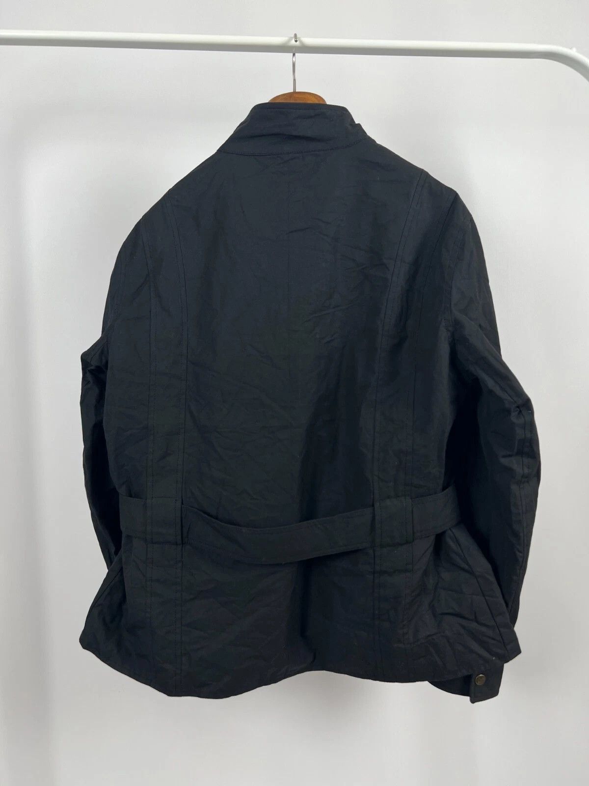 Other Burke & Wills Australia Biker Waxed Oil Belted Jacket Size XXL / US 16-18 / IT 52-54 - 12 Thumbnail