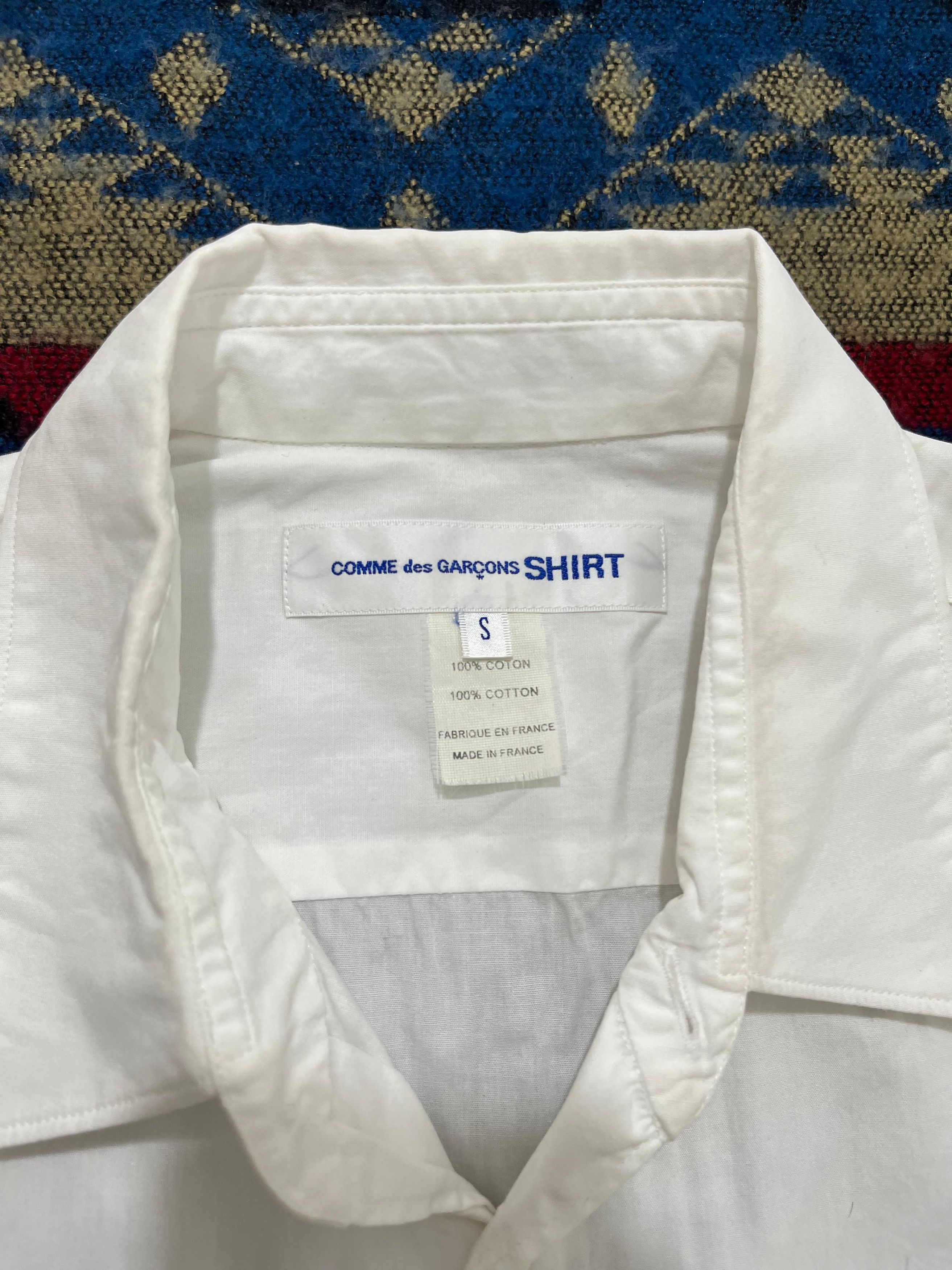 Comme des Garcons Comme Des Garcons Writing White Shirt Size US M / EU 48-50 / 2 - 8 Thumbnail