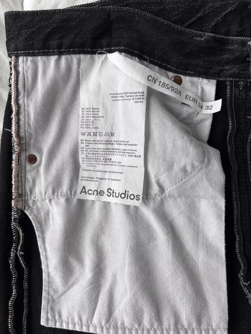 Acne Studios Acne Studios 2003 Loose Jean Vintage Black 34" x 32" Size US 34 / EU 50 - 3 Thumbnail