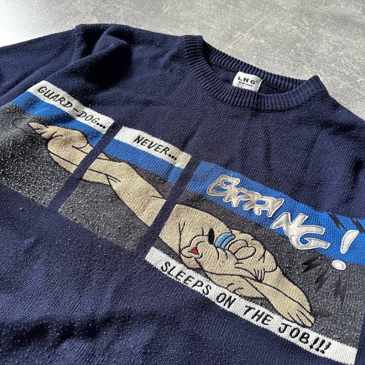 Cartoon Network × Vintage Vintage Tom And Jerry Cartoon sweater 90s Sweatshirt nature Size US XL / EU 56 / 4 - 4 Thumbnail