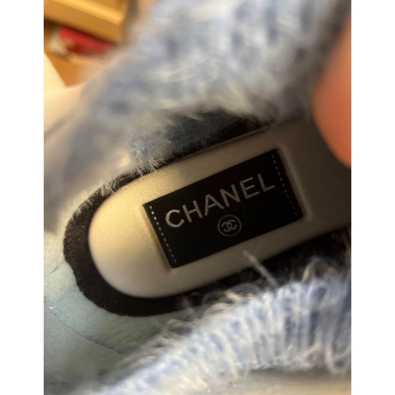 Chanel NWOB Chanel Blue Long-Pile Sneakers Sz.37 Size US 7 / IT 37 - 7 Thumbnail