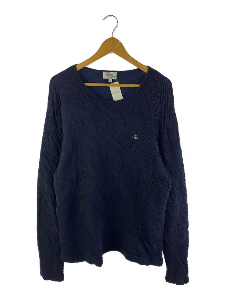 Vivienne Westwood Diagonal Crinkle Pattern Orb Knit Sweater Size US S / EU 44-46 / 1 - 1 Thumbnail