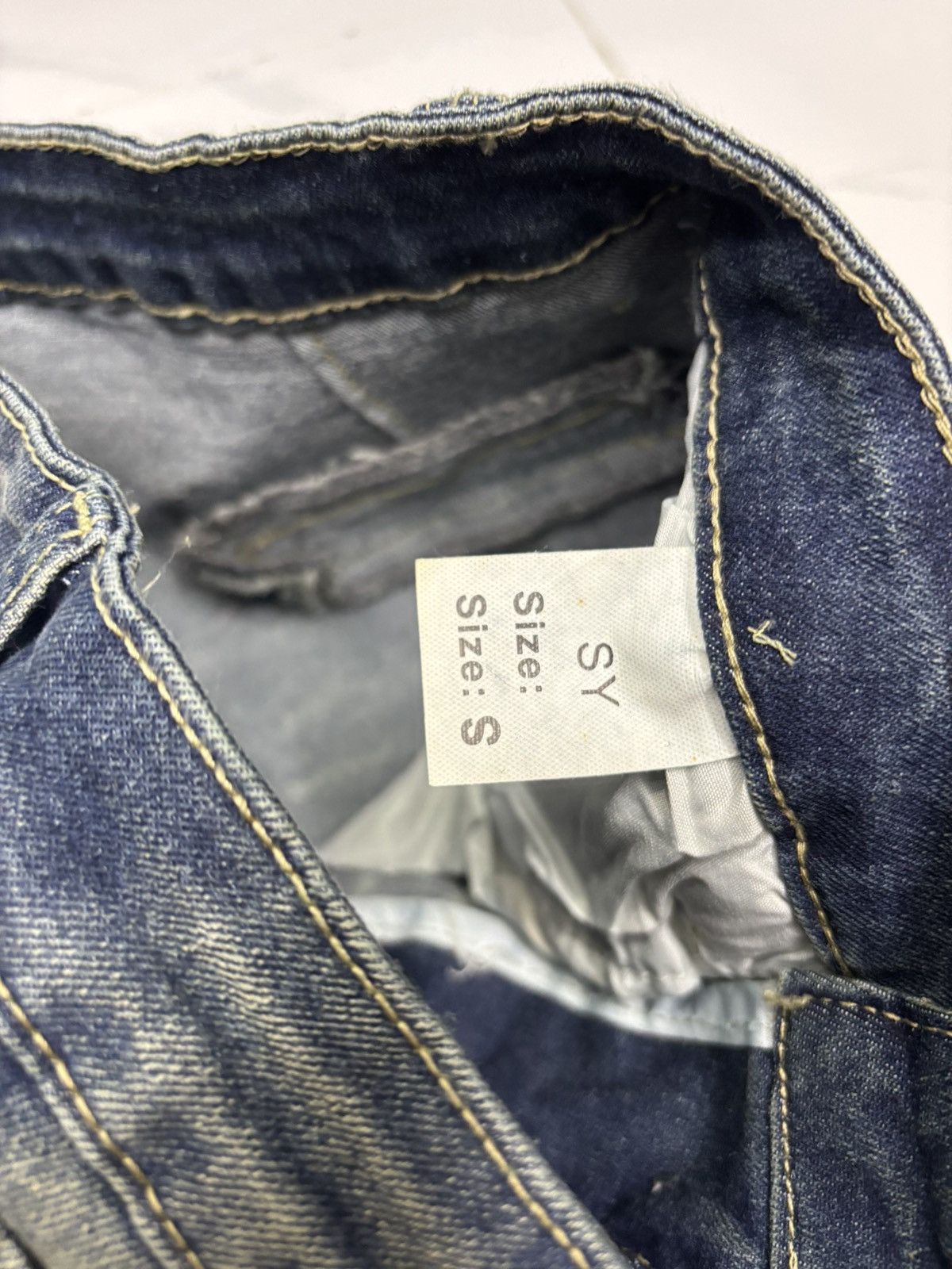 If Six Was Nine × Japanese Brand 💥Flare💥Vintage 90s Style Japanese Denim Jeans Size US 26 / EU 42 - 9 Thumbnail