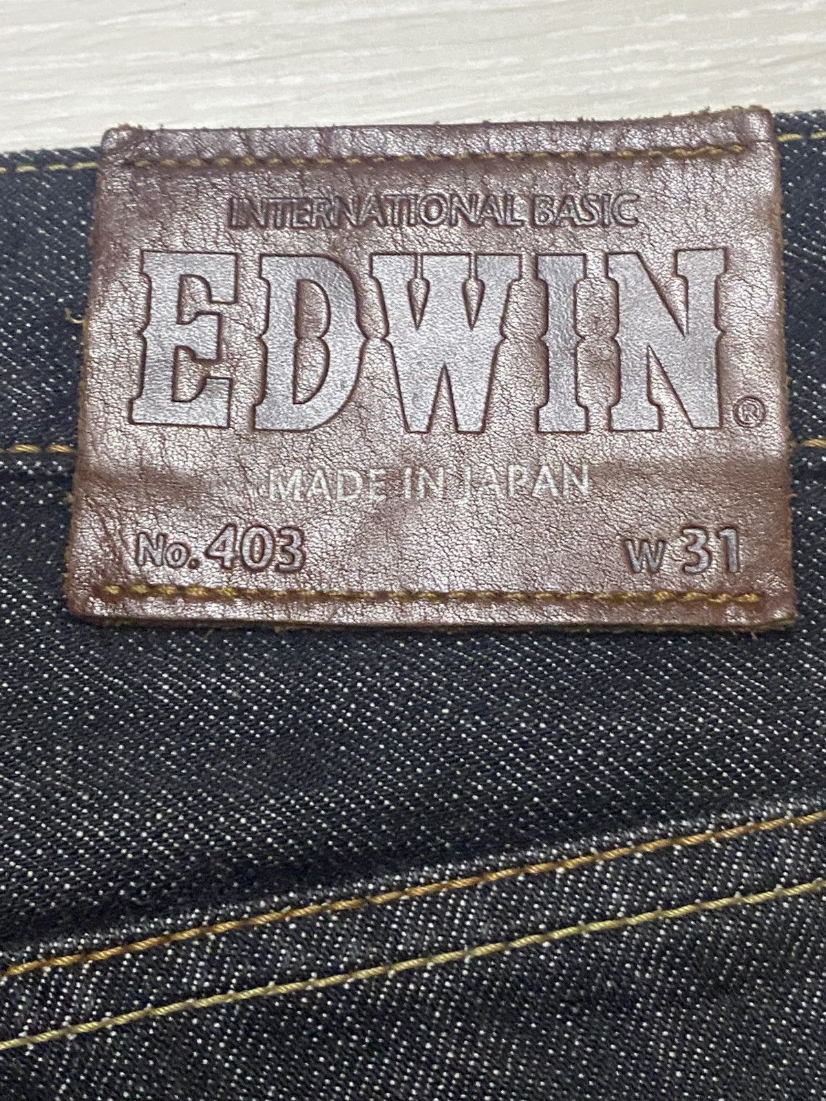 Edwin Japanese Edwin 403 Denim Distressed Loose Jeans Size US 34 / EU 50 - 17 Thumbnail