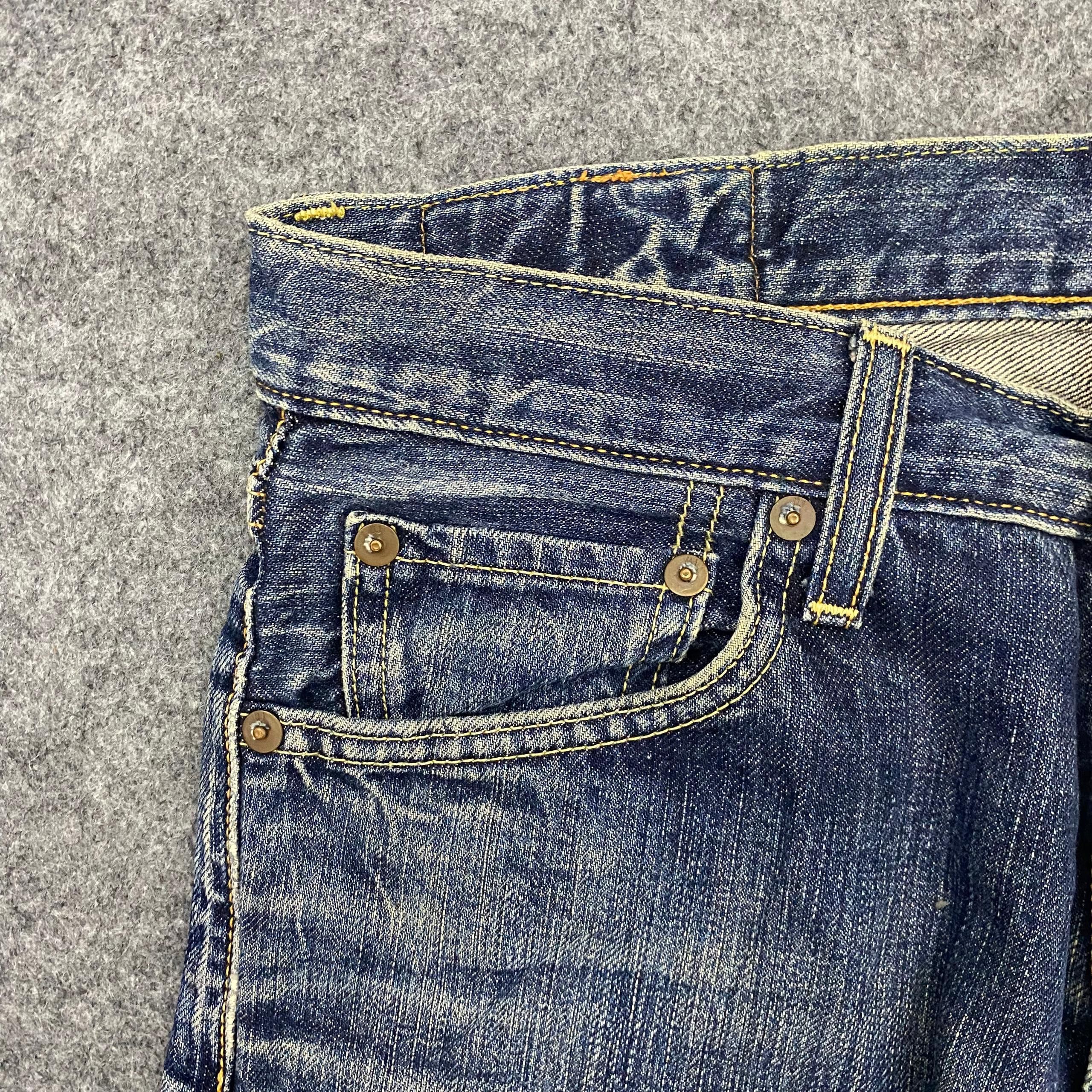 Japanese Brand 💥Best Offer💥Vintage Uniqlo Jeans Distressed Denim Size US 30 / EU 46 - 9 Thumbnail