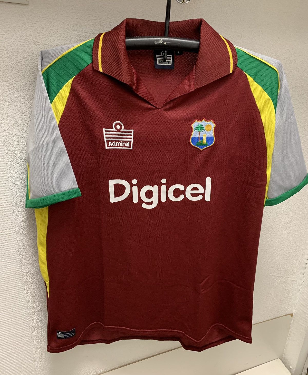 Vintage West Indies India Digicel 2004-05 vintage jersey Admiral L Size US L / EU 52-54 / 3 - 1 Thumbnail