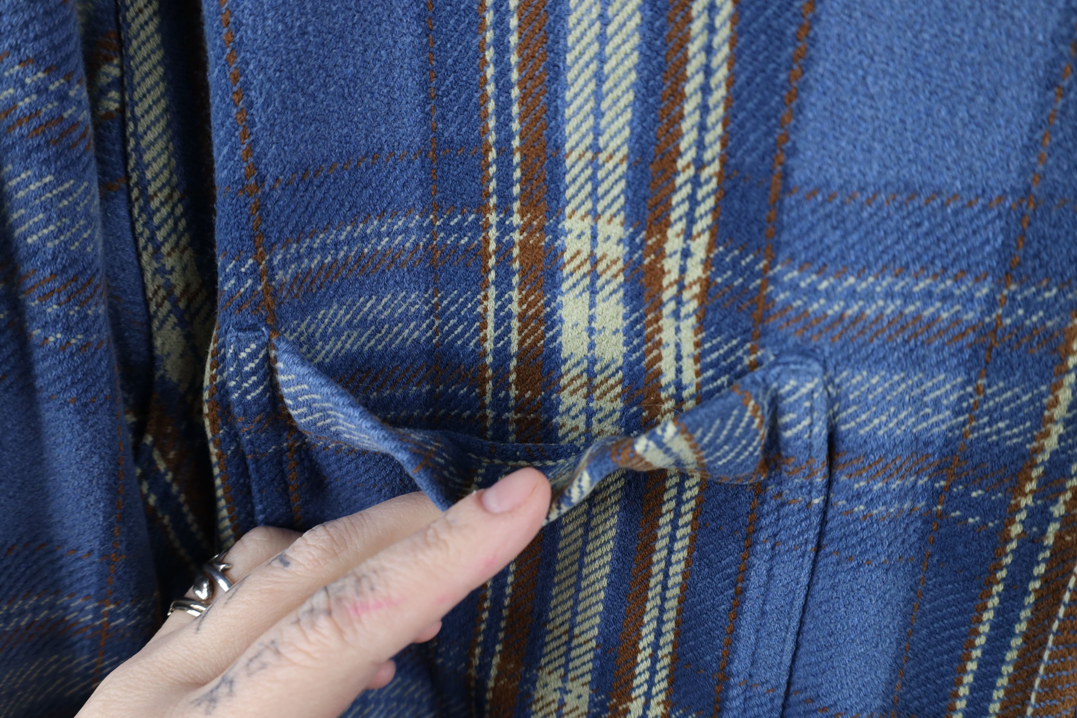 Vintage Vintage 90s Streetwear Heavyweight Flannel Button Shirt Size US M / EU 48-50 / 2 - 7 Thumbnail