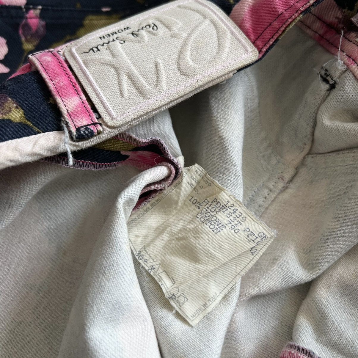 Paul Smith × Vintage Vintage PAUL SMITH FLORAL JEANS SKIRT Size 32" / US 10 / IT 46 - 13 Thumbnail