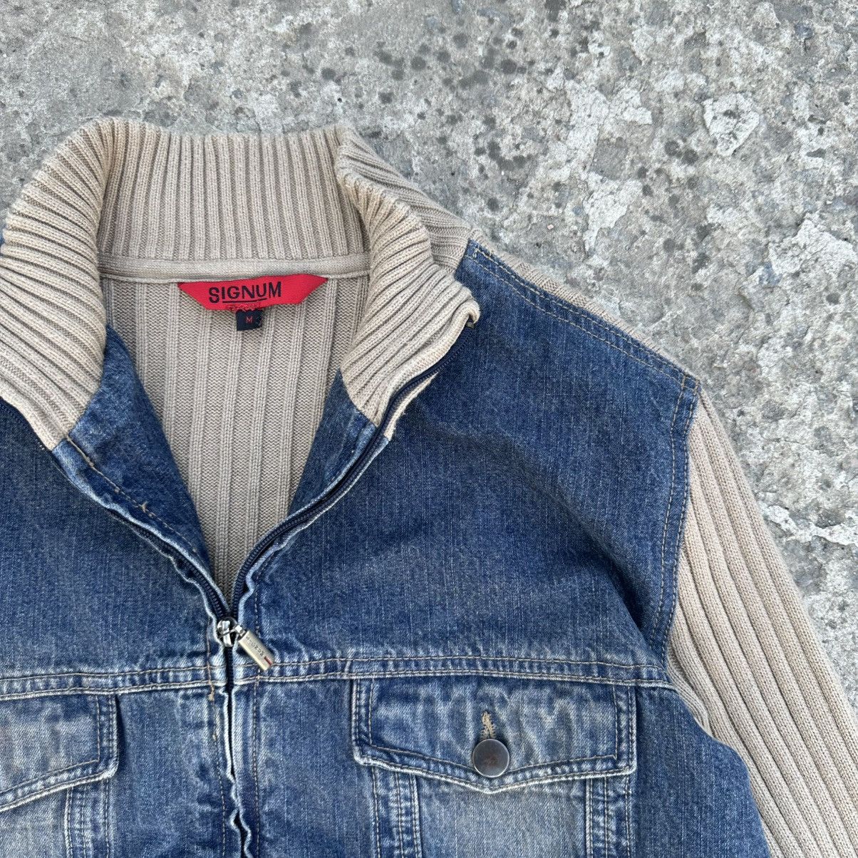 If Six Was Nine Vintage Japanese Style Signum Denim Custom Zip Sweater Y2K Size US M / EU 48-50 / 2 - 6 Thumbnail