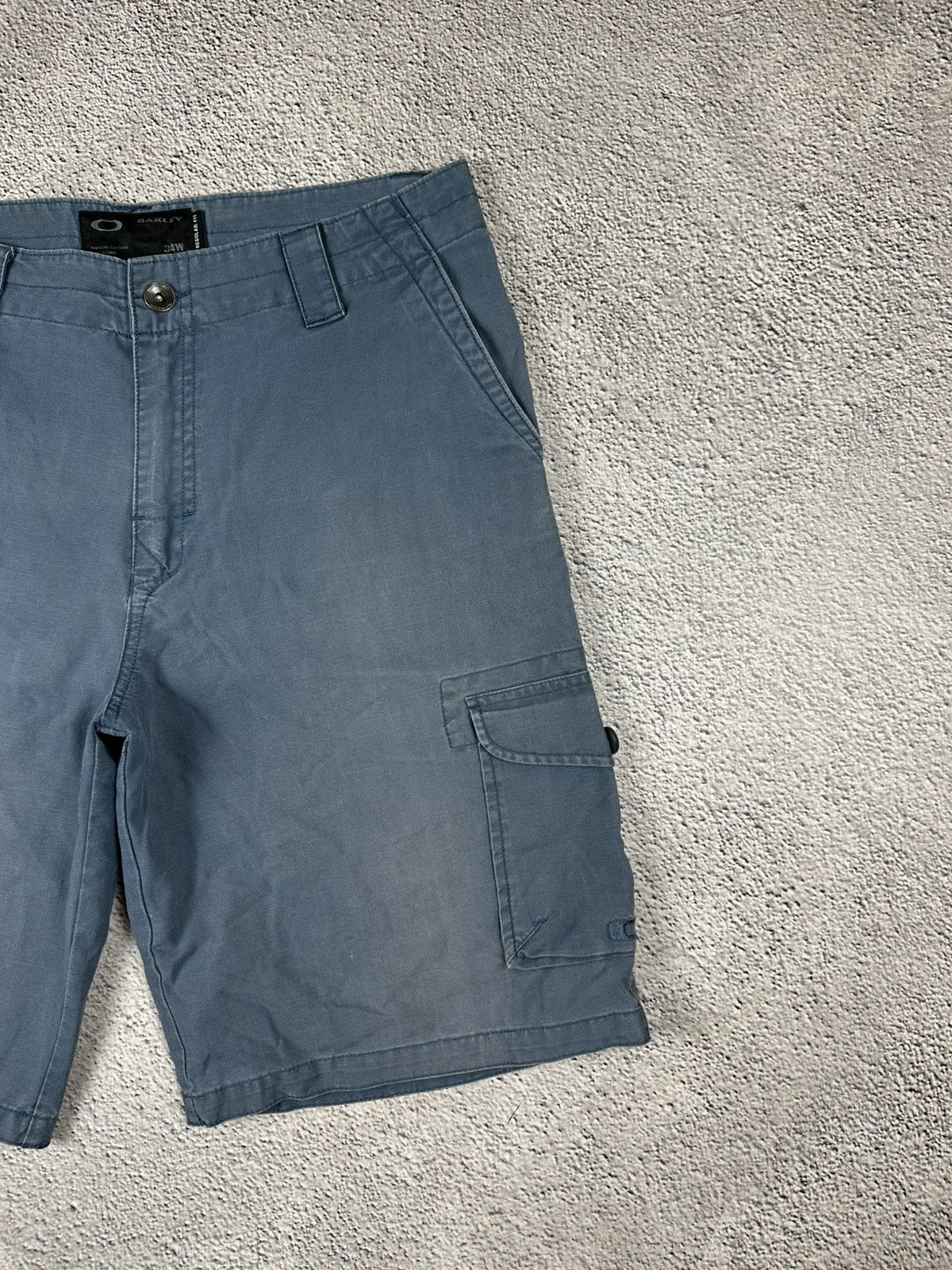 Oakley Vintage Oakley Cargo Faded Shorts Baggy Ripstop Y2K Size US 34 / EU 50 - 4 Thumbnail
