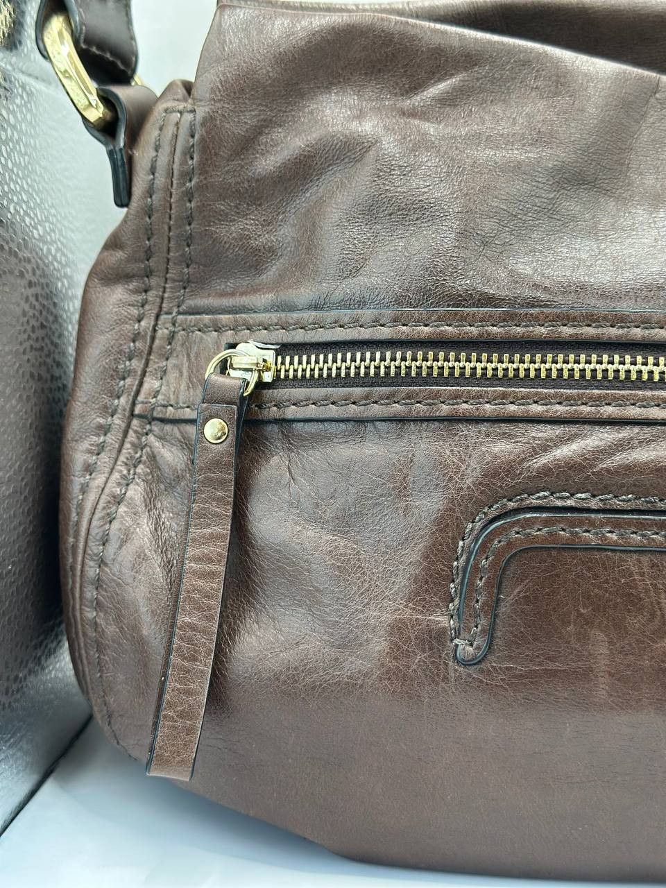Other Coccinelle Brown Leather Shoulder Bag Classic Italian Design Size ONE SIZE - 6 Thumbnail