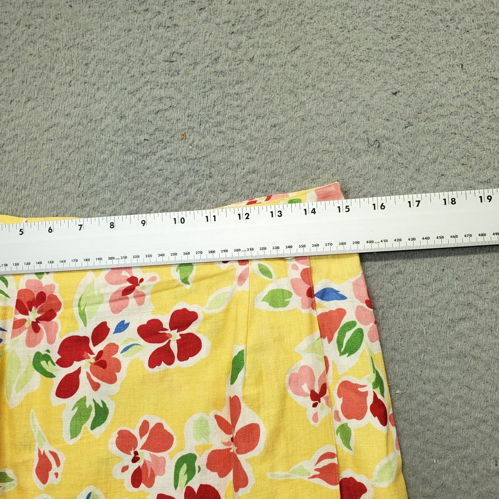 Talbots Talbots Wrap Skirt Womens Size 10P Multicolor Floral Linen Blend Button Front Short Size 32" / US 10 / IT 46 - 5 Thumbnail