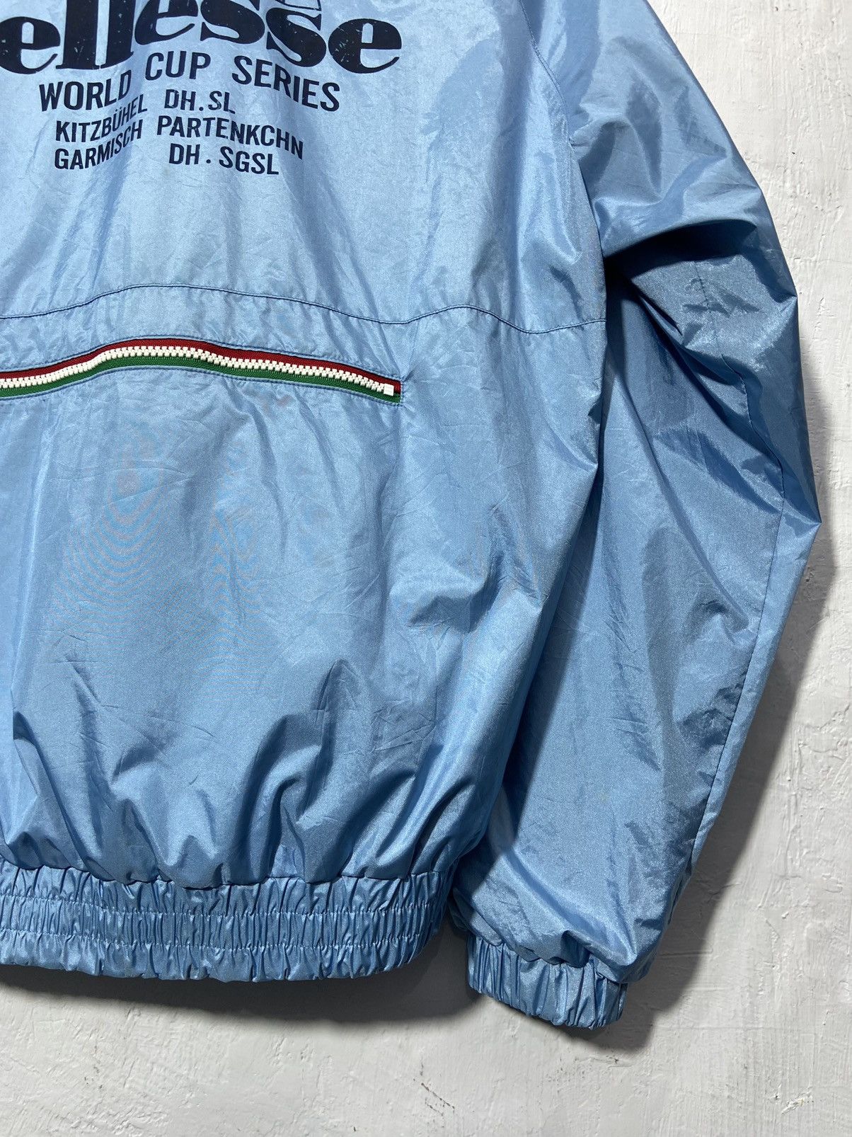 Ellesse × Vintage Vintage Ellesse Windbreaker Jacket Hidden Hoodie Size US L / EU 52-54 / 3 - 16 Thumbnail