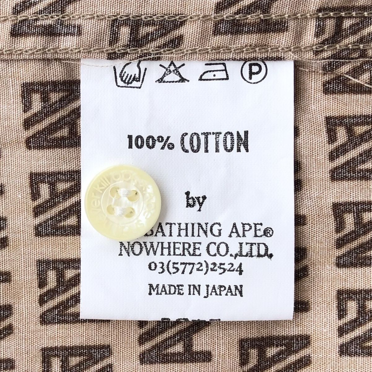 Bape BA Monogram Button Up S/S Shirt Size US M / EU 48-50 / 2 - 12 Thumbnail