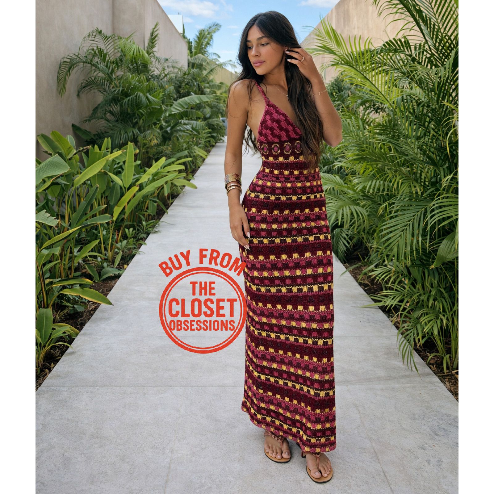 Zara ZARA Blogger Favorite V-Neck Knit Midi Dress NWT Multicolor Size L / US 10 / IT 46 - 16 Thumbnail