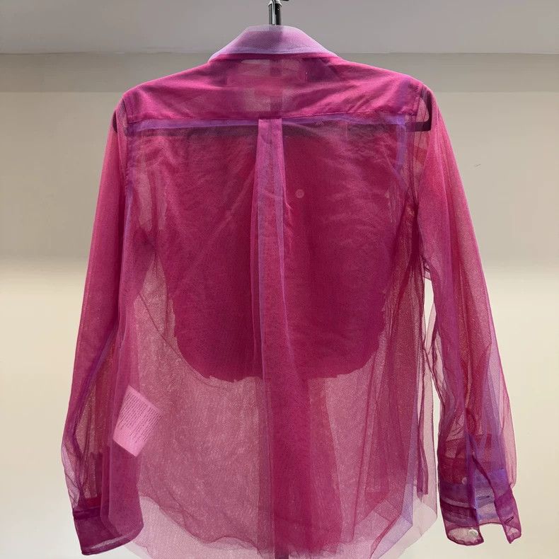 Comme des Garcons Comme Des Garcons Sequin mesh shirt Size XS / US 0-2 / IT 36-38 - 2 Thumbnail