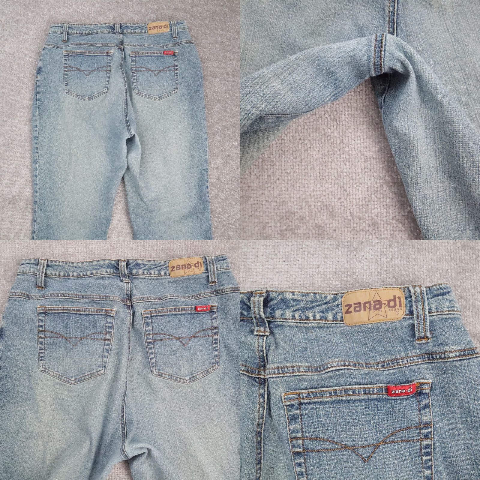 Denime VTG Y2K Zana-Di Capri Denim Jeans Light Wash Size 16 32x22 Women's Size 38" / US 16 / IT 52 - 9 Thumbnail