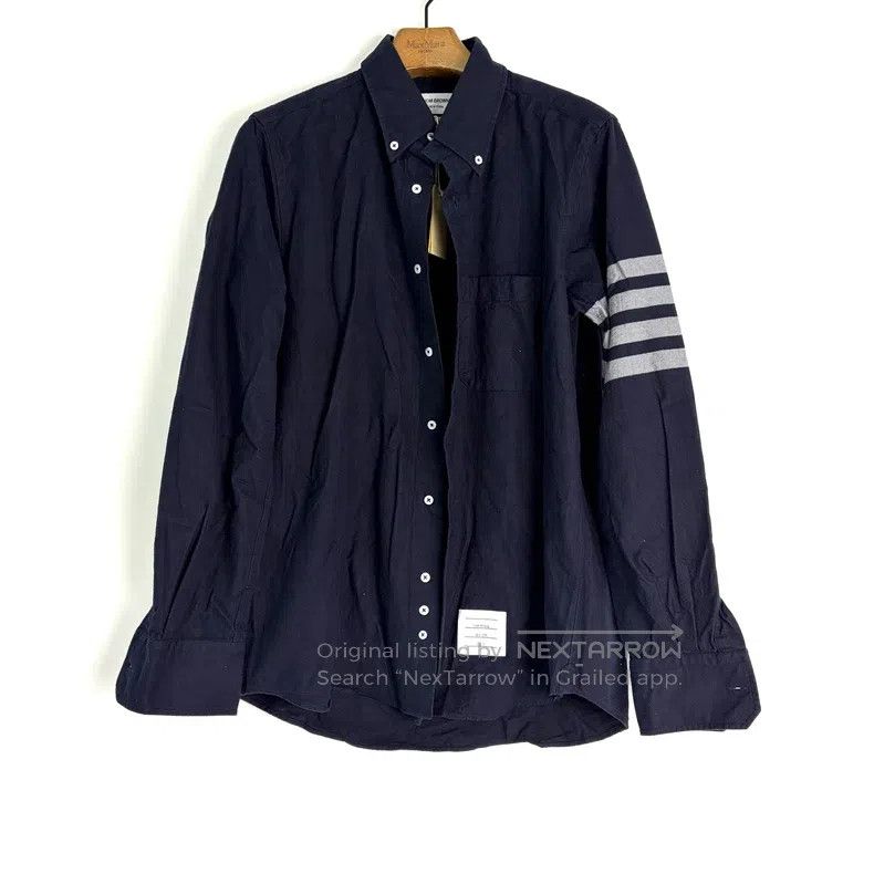Thom Browne Thom Browne Black Striped Shirt Size US L / EU 52-54 / 3 - 1 Thumbnail