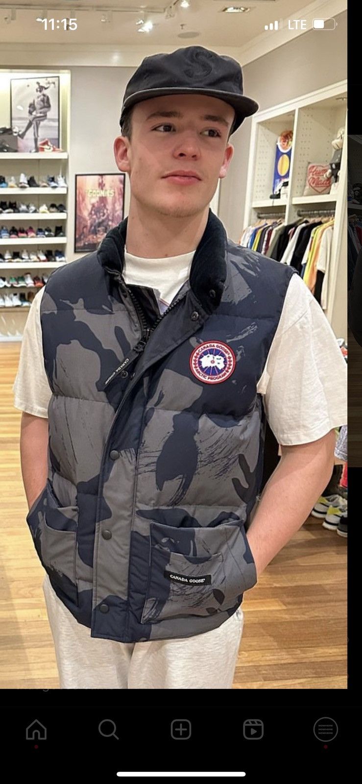 Camo canada goose vest 2025