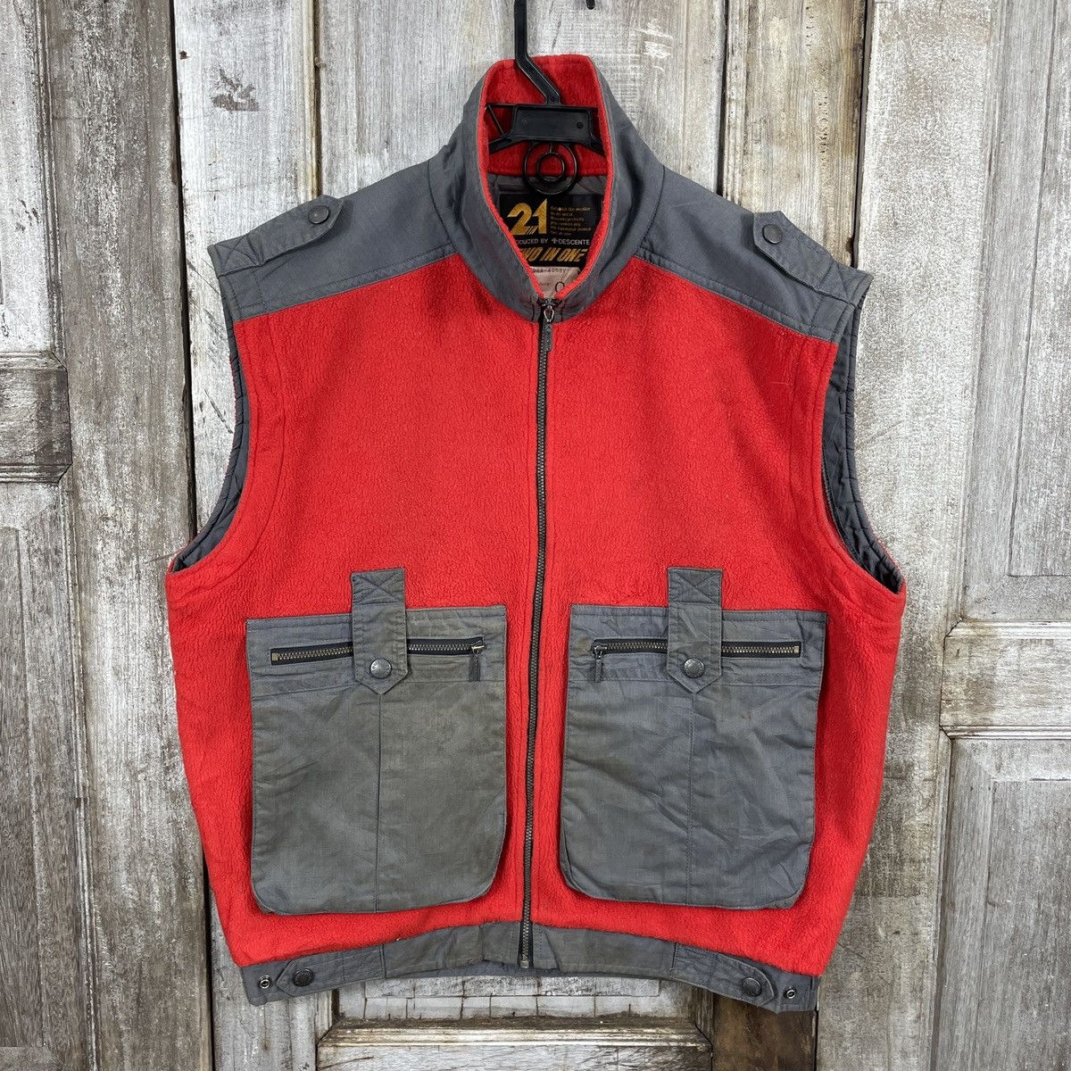 Descente × Japanese Brand × Vintage Produced By Descente Fleece Multiple Pockets Size US M / EU 48-50 / 2 - 1 Thumbnail