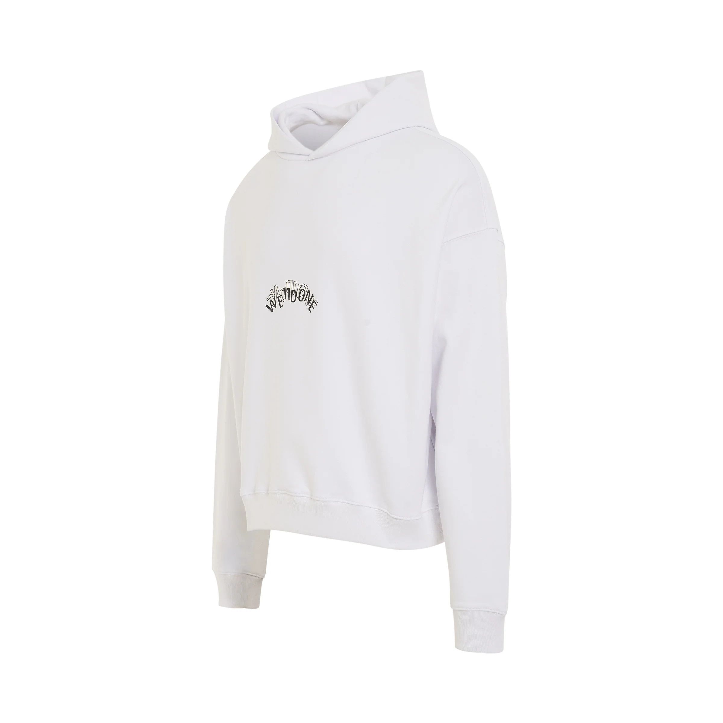 WE11DONE o1mris0824 Layered Logo Hoodie in White Size US S / EU 44-46 / 1 - 2 Thumbnail