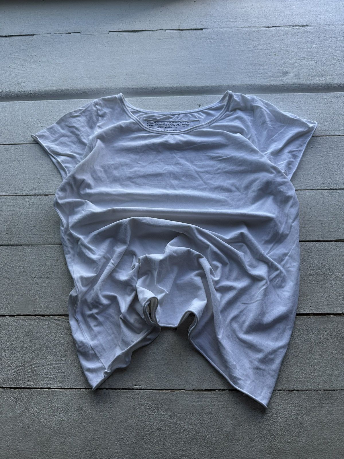 Rundholz RUNDHOLZ 🚨 WHITE T-SHIRT RARE AVANT GARDE OPIUM Size L / US 10 / IT 46 - 1 Thumbnail