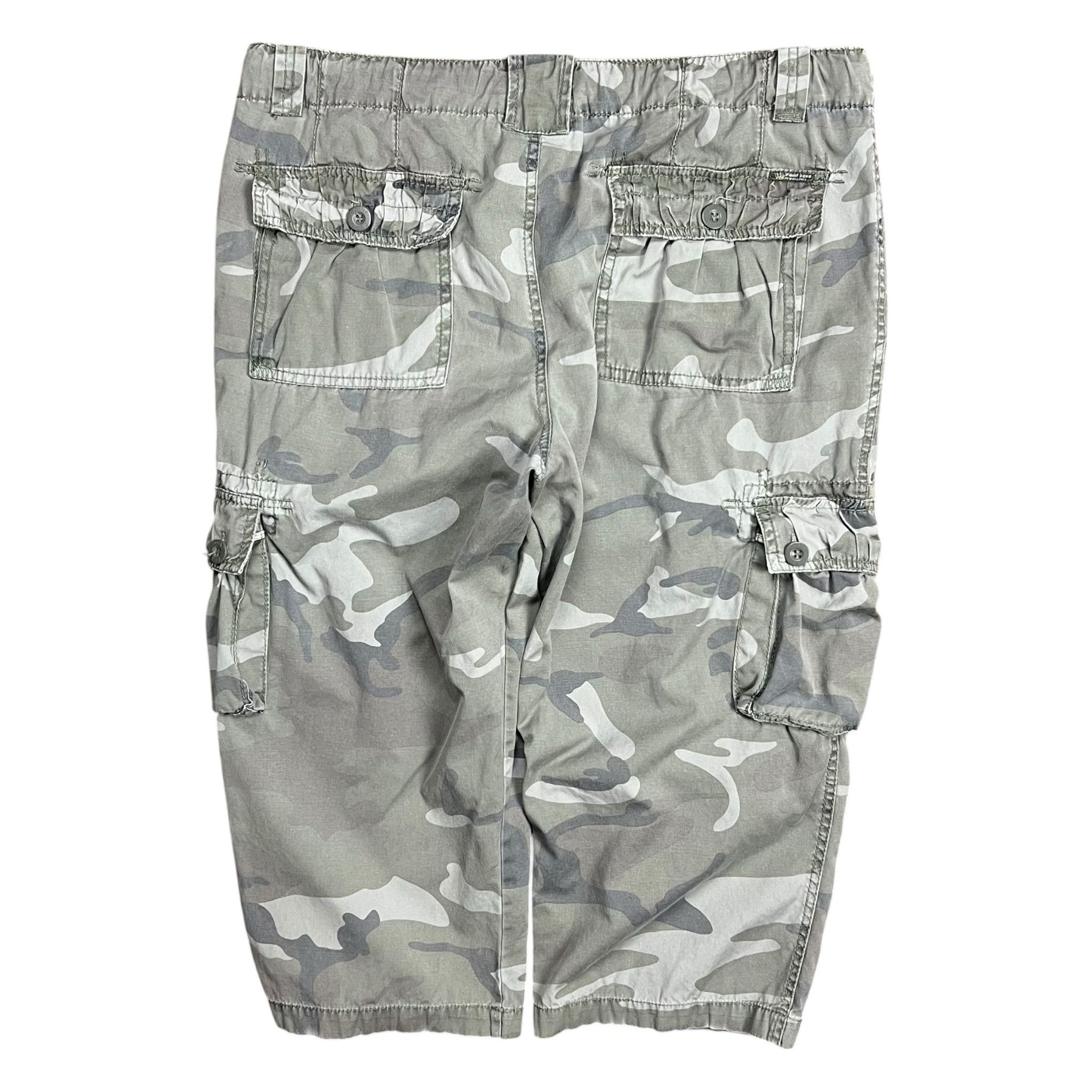 Point Zero Vintage Y2K Point Zero Faded Camo Cargo Capris - 38” Size US 38 / EU 54 - 6 Thumbnail