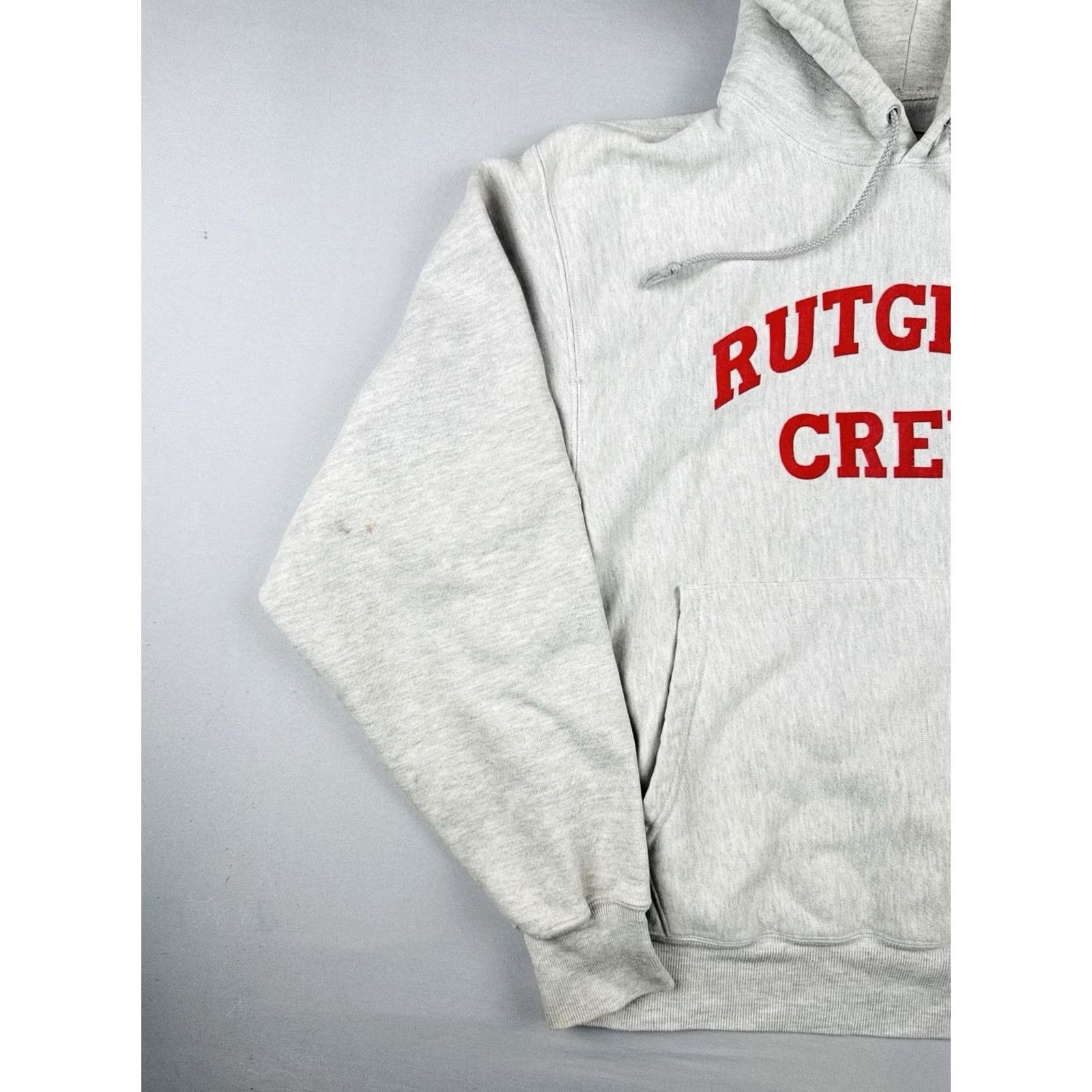 Champion VINTAGE Champion Reverse Weave Rutgers Hoodie Mens M Gray 90s College Pullover Sweatshirt Size US M / EU 48-50 / 2 - 4 Thumbnail
