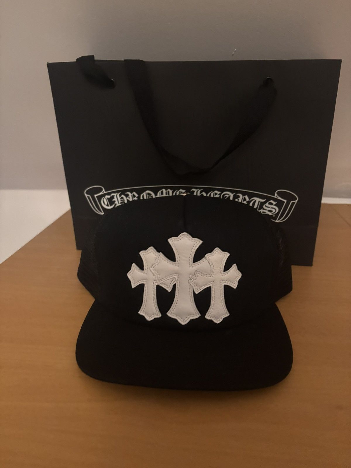 Chrome Hearts Chrome Hearts Cemetery Cross Trucker Size ONE SIZE - 1 Thumbnail